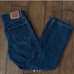 Dark washed Levi’s jeans 34X30